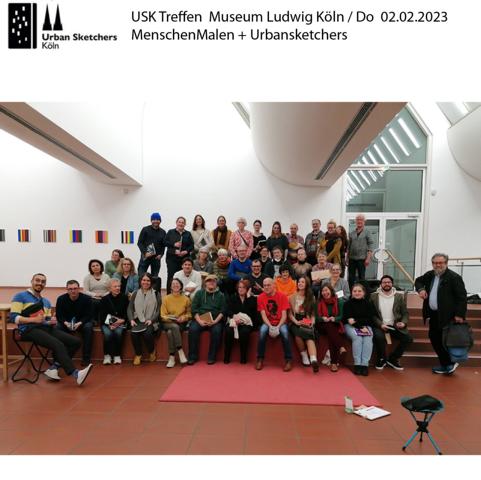 02.02.2023 | Treffen Museum Ludwig mit MenschenMalen