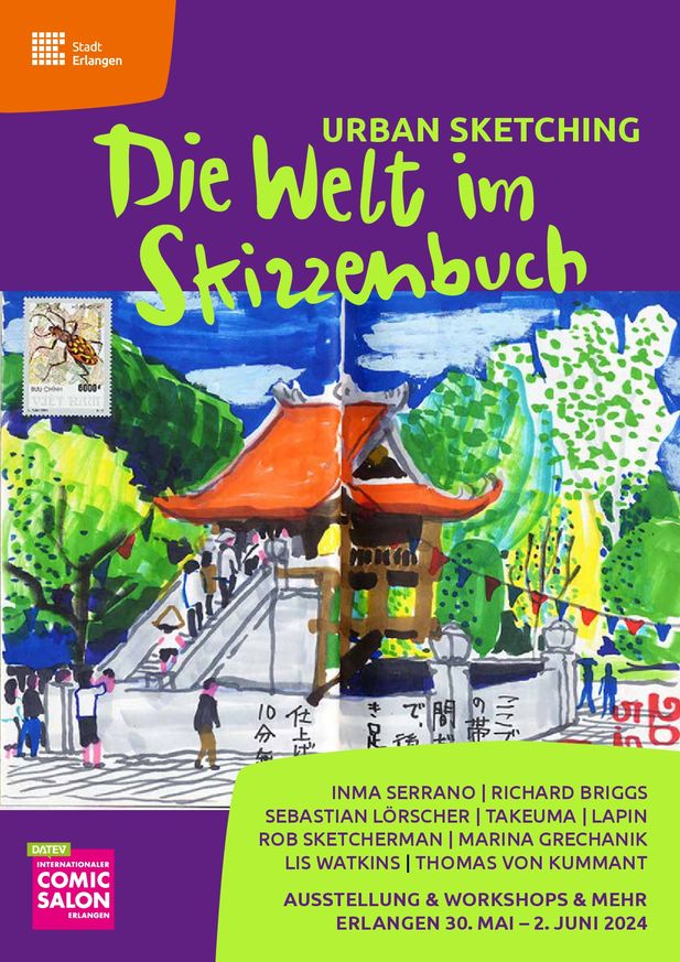 30.05-02.06.24 |Comic Salon Erlangen / Die Welt des Skizzenbuches
